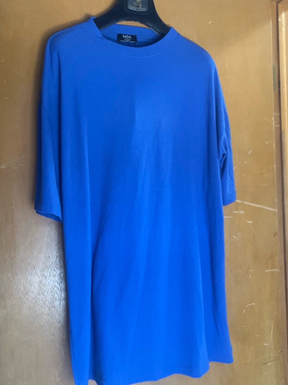 Dressed in LALA Royal Blue Short-Sleeve and pants set